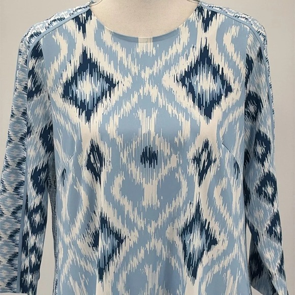 Gretchen Scott Swing Dress Kitt Ikat in Blues - NEW - Size Small - Picture 5 of 9